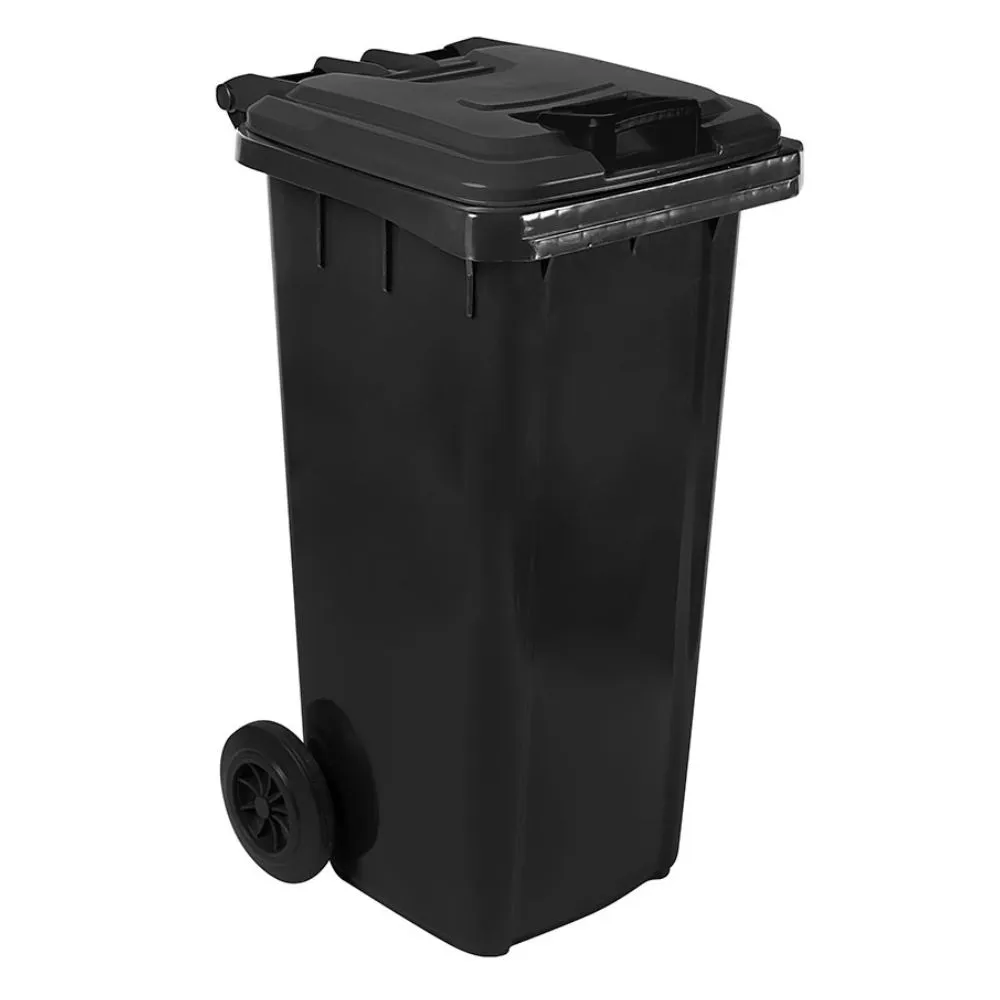 Toolhome - 120L Wheelie Bin - Black