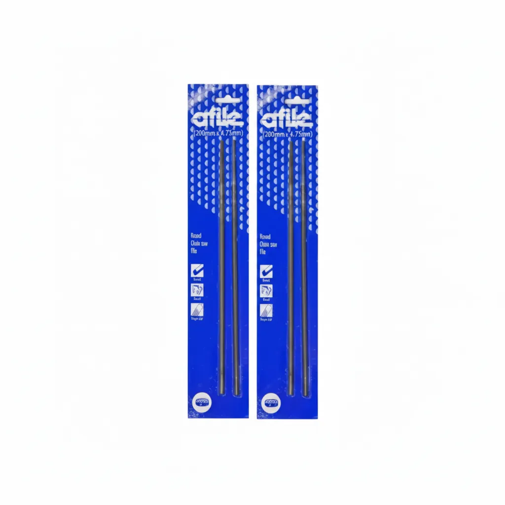 Afile 200 mm Chainsaw File - 2 Piece Set for Sharpening Blades - 2 Pack