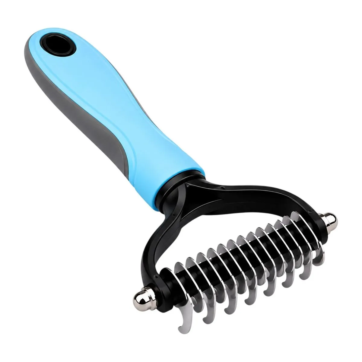 Large Pet Deshedding Comb (Blue)