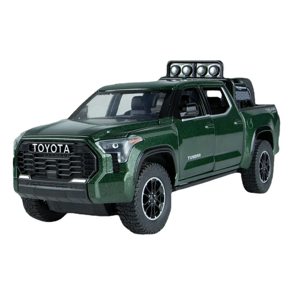 1:24 Toyota Tundra Pickup Truck Simulation Alloy Off-Road Vehicle - Green