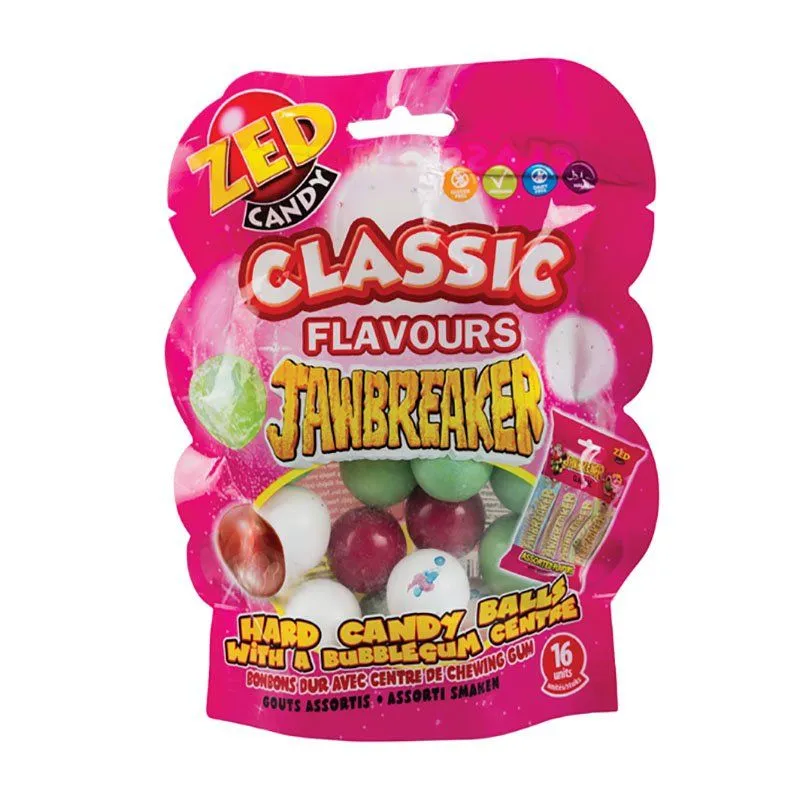 Jawbreaker - Sweets - Hard Candy - Bubblegum Centre - 132g - 4 Pack