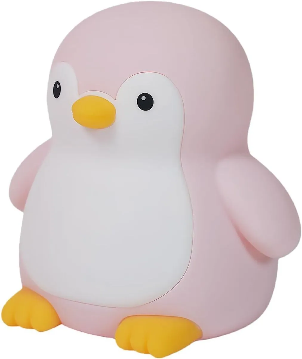 Silicone Night Light - Penguin Silicone Colorful Touch Home Decor, Kids