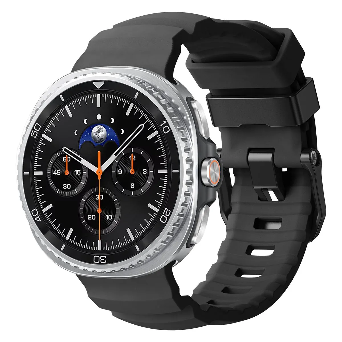 Silicone Strap Compatible with Samsung Galaxy Watch 8 / Classic Band - Black