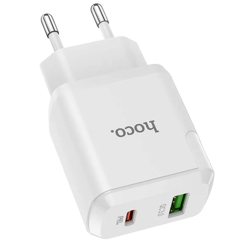 HOCO-(N5)-Fast Type C Charging Adapter 20Watt With USB + Type C Port