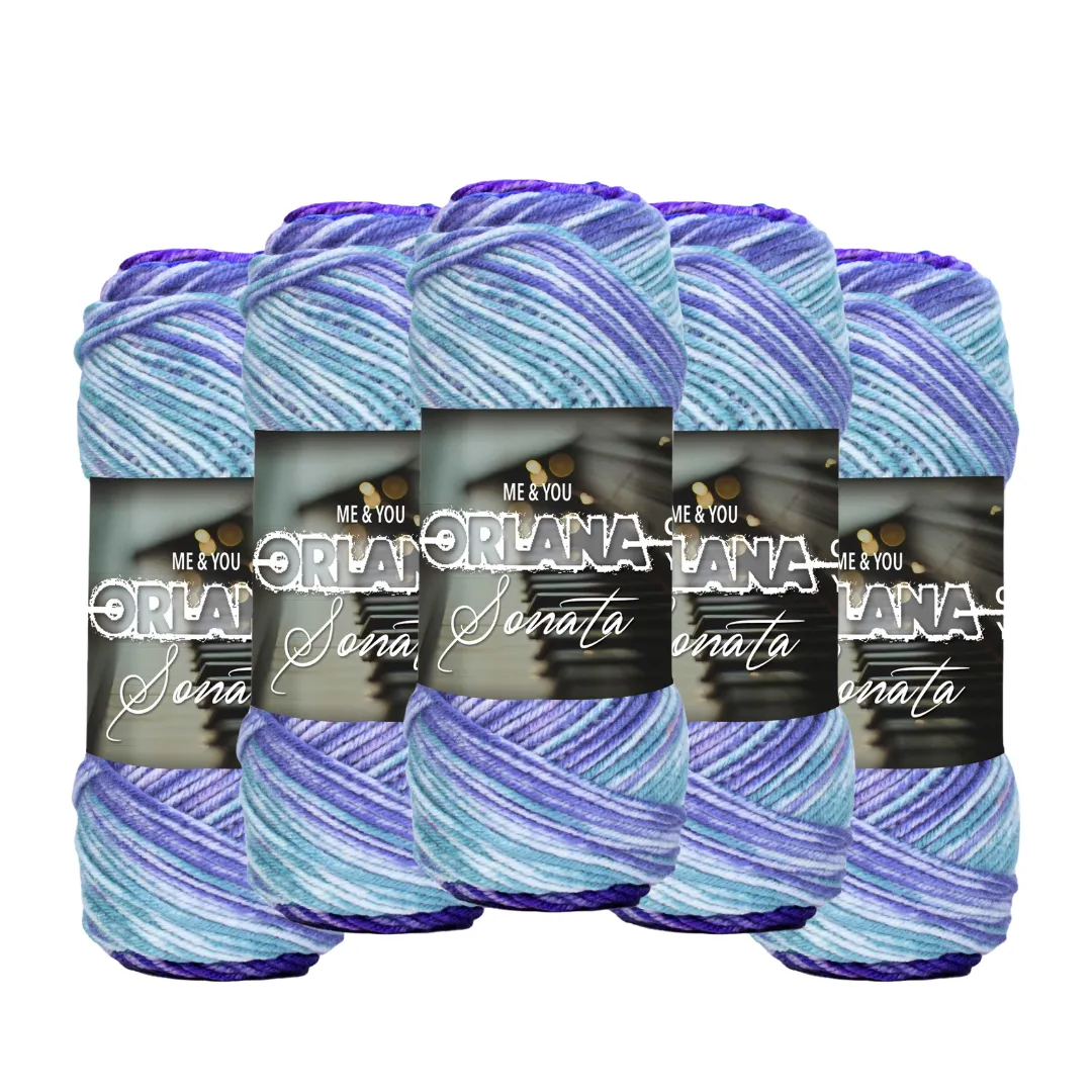 Nako - Orlana Sonata (Pack of 5 x 100g) - Blue/Purple - 32746