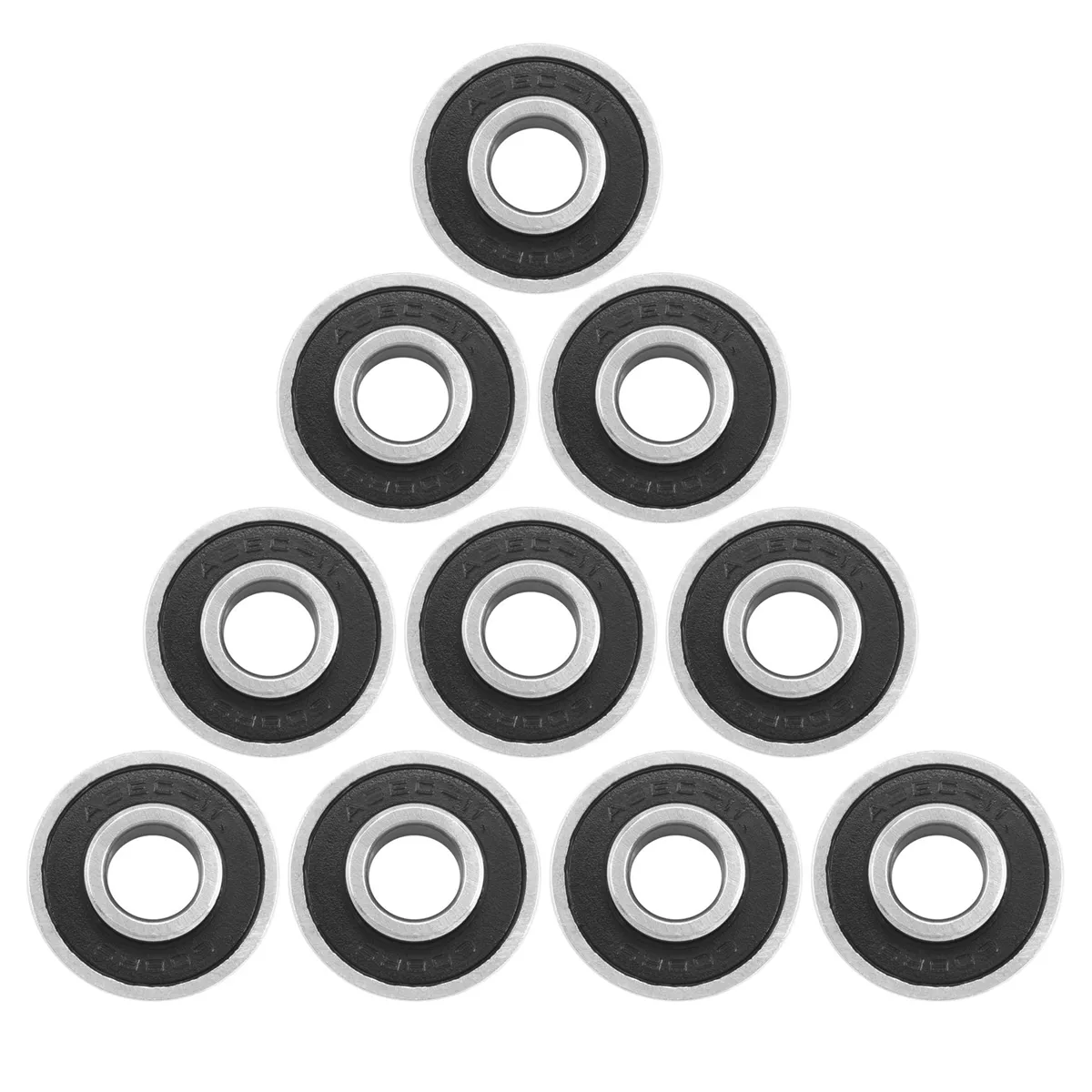 10Pcs 608-2RS Longboard Integrated Bearing Skateboard Wheel Bearing Inline