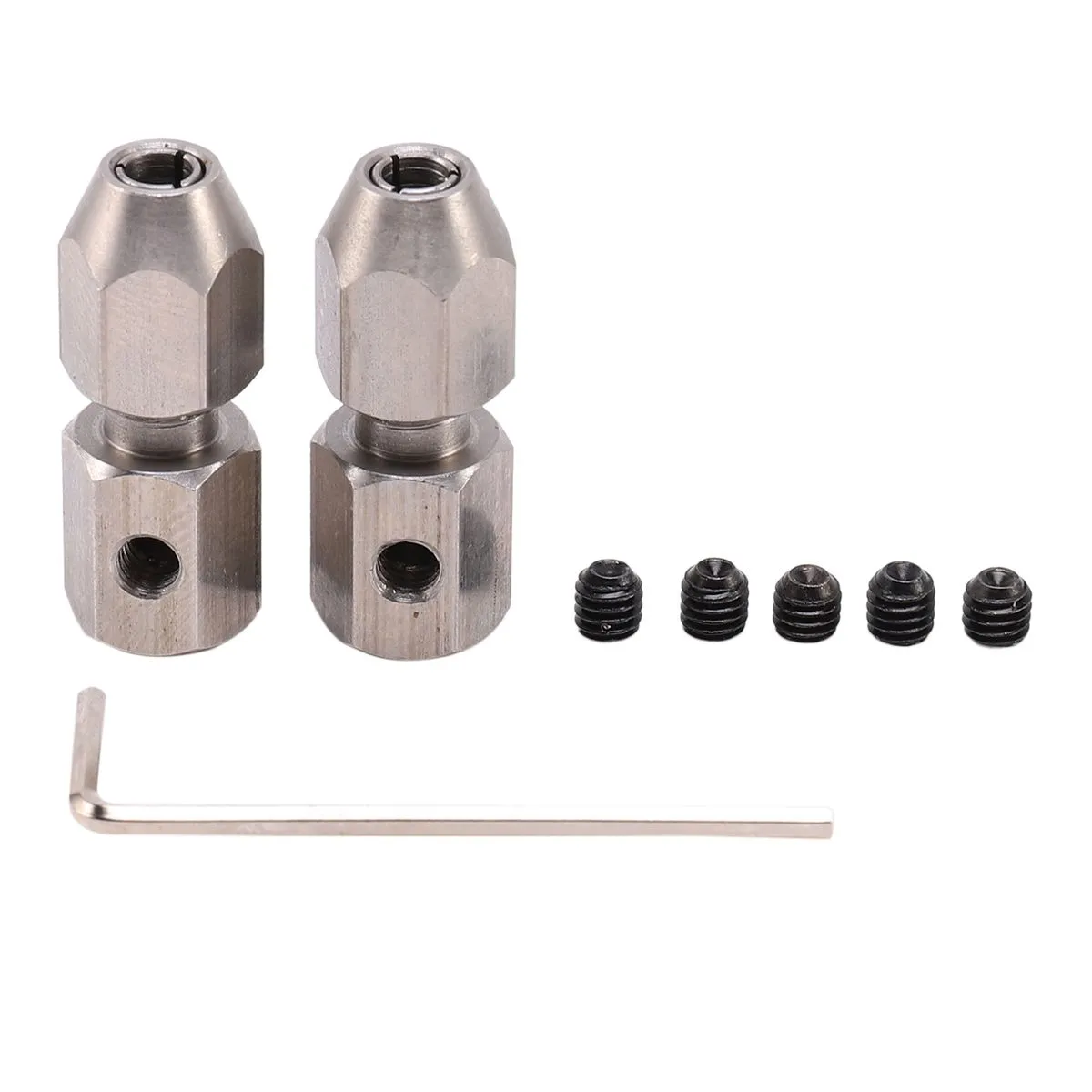 2Pieces RC Boat Flexible Coupling CNC Flex Collet Coupler,3.18X4Mm