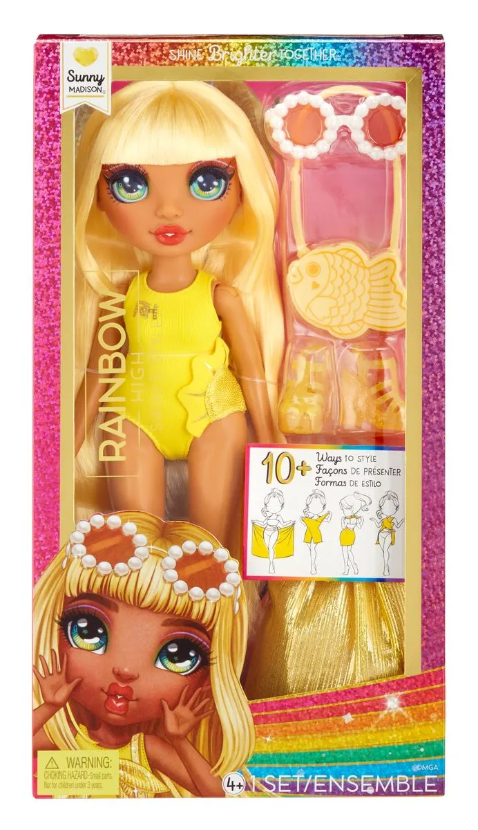 Rainbow High Swim and Style Fashion Doll -  Sunny Madison
