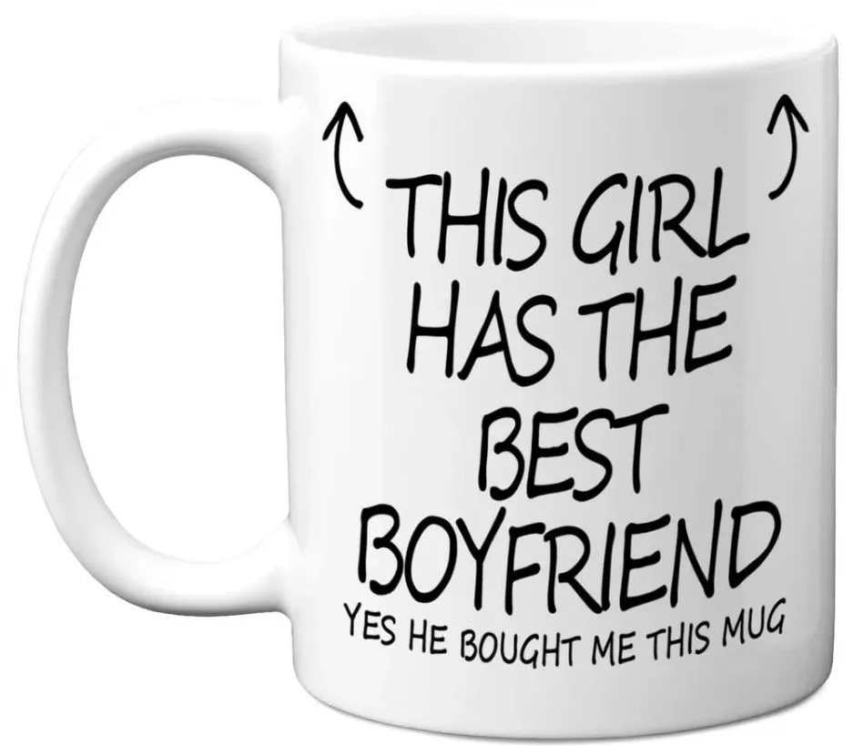 This Girl Has The Best Boyfriend v3 Birthday Christmas Girlfriend Gift Mug