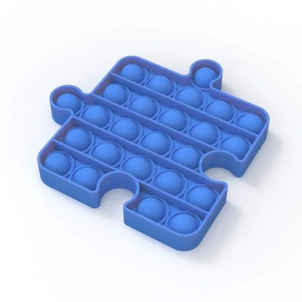 Fidget, Pop It Bubble Sensory Toy - Puzzle - Blue