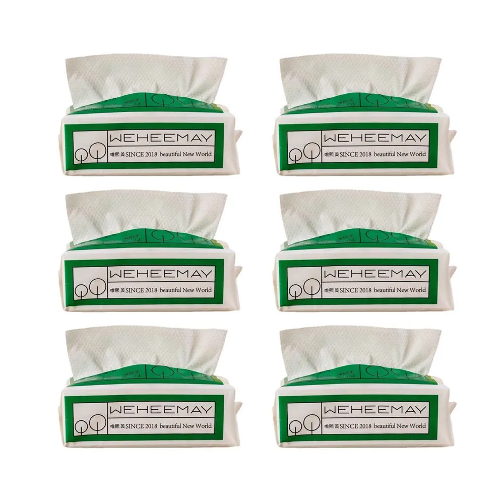 6 Pack Thickened Pearl Pattern Cotton Soft Towels, Disposable Face Towels