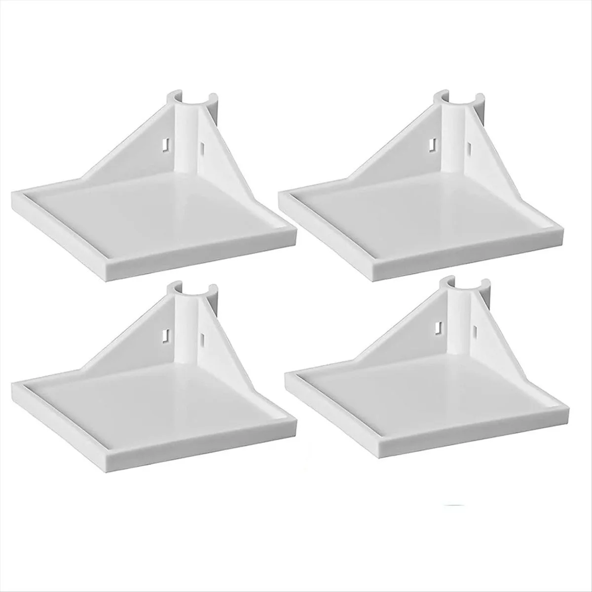 4 PCS Grow Tent Corner Shelf,16 mm Accessories,White