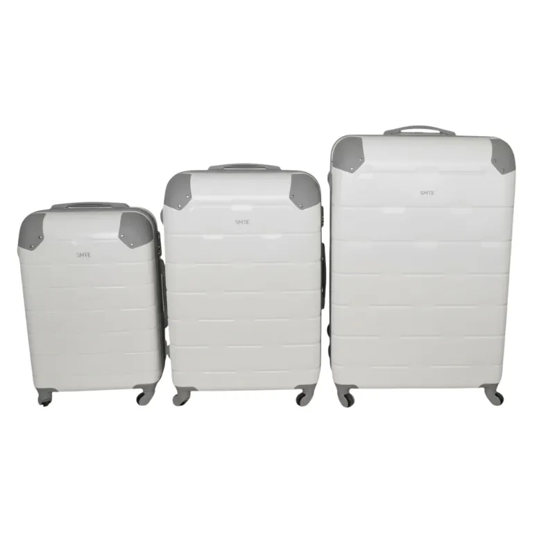 SMTE Hardshell ABS Luggage Set with Protective Corner Guards - 3-Piece