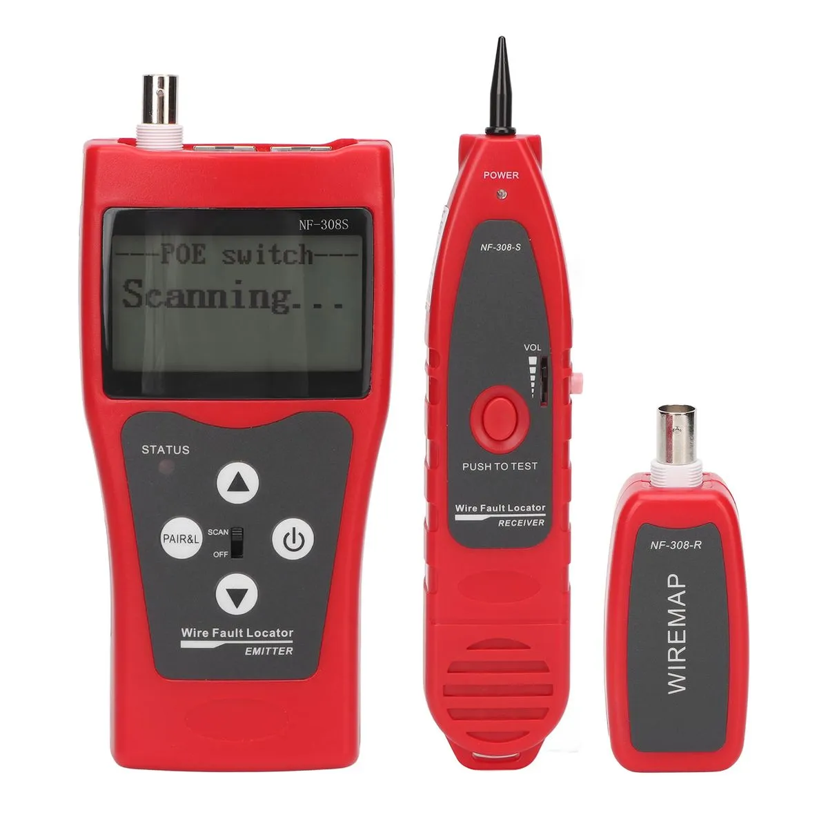 RJ11/RJ45 Network Cable Tester, LAN/Coax Compatible