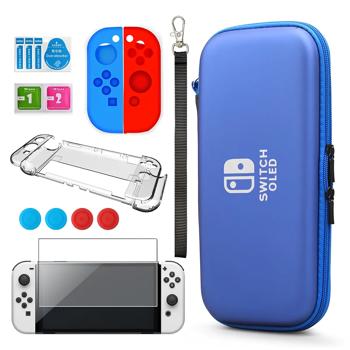 Gamer Guard 11-in-1 Protection Kit Compatible with Nintendo Switch OLED
