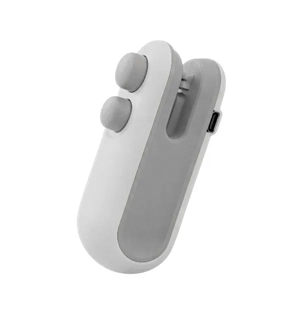 Portable Mini Rechargeable Sealer With Cutter - White