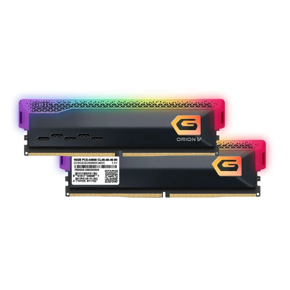 GeIL Orion 32GB Kit(2x16GB) 6000MHz RGB DDR5 RAM - Grey