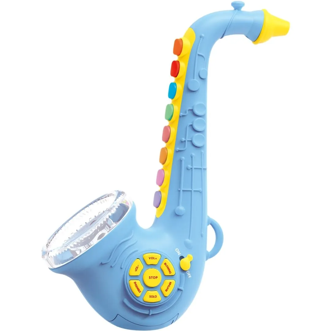 Kids Electronic Saxophone - Musical Instrument Toy - Toys for Toddlers - Blue