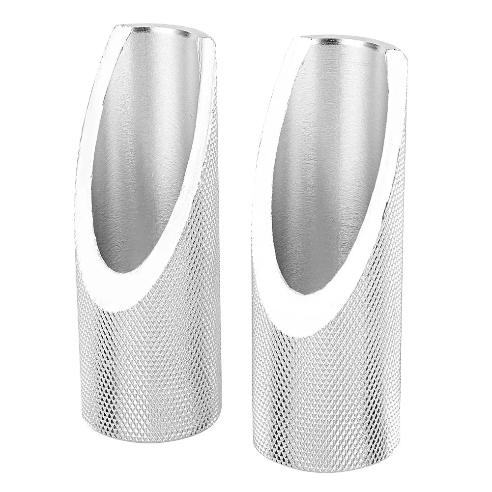 2pcs Aluminum Alloy Foot Pegs Rests Compatible with Honda Ruckus Silver