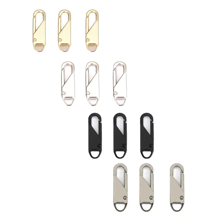 12 Units Of Detachable Universal Replacement Zipper Heads
