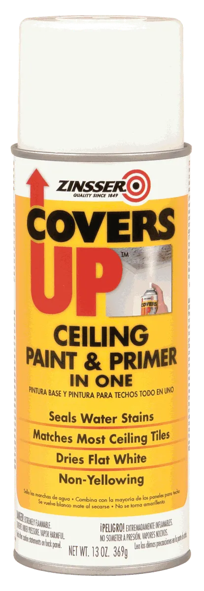 Zinsser Covers Up Ceiling Paint and Primer