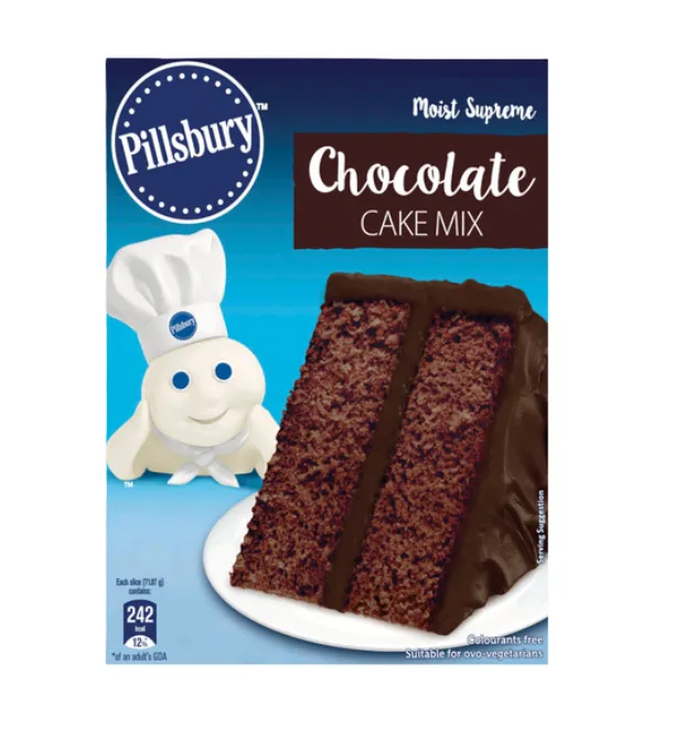 Pillsbury Chocolate Cake Mix - 6 x 425g