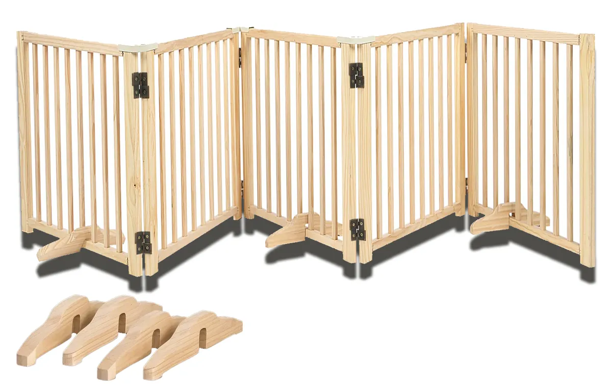 Dog Playpen Fence Dog Gates Wooden Pet Playpen Small Pet Puppy Bunny Indoor