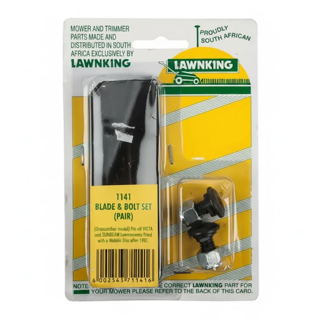 Lawnking Lawnmower Blade and Bolt Set for Victa Wobble