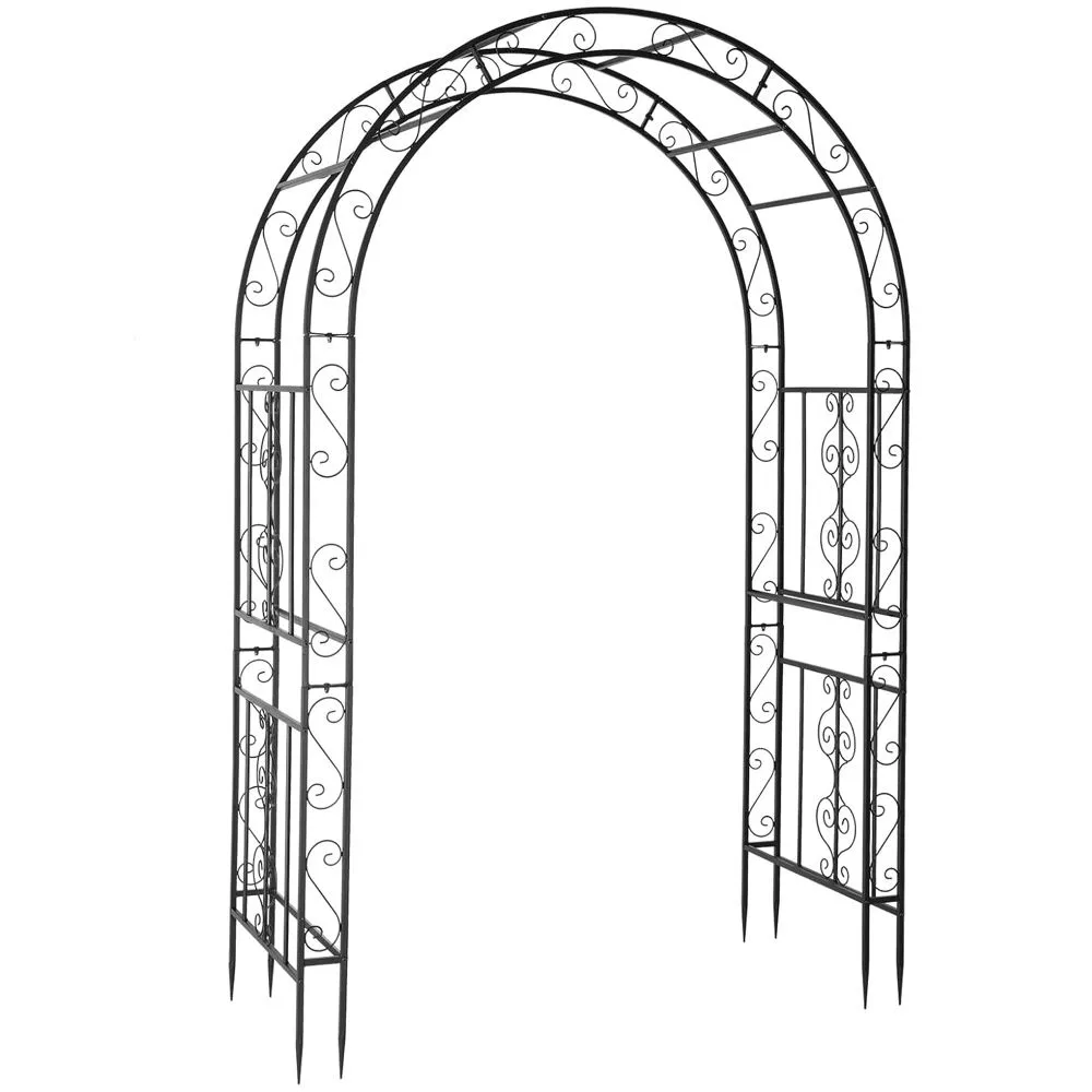 Garden Wedding Arch Steel Trellis for Plants & Event Decorations (213cm)