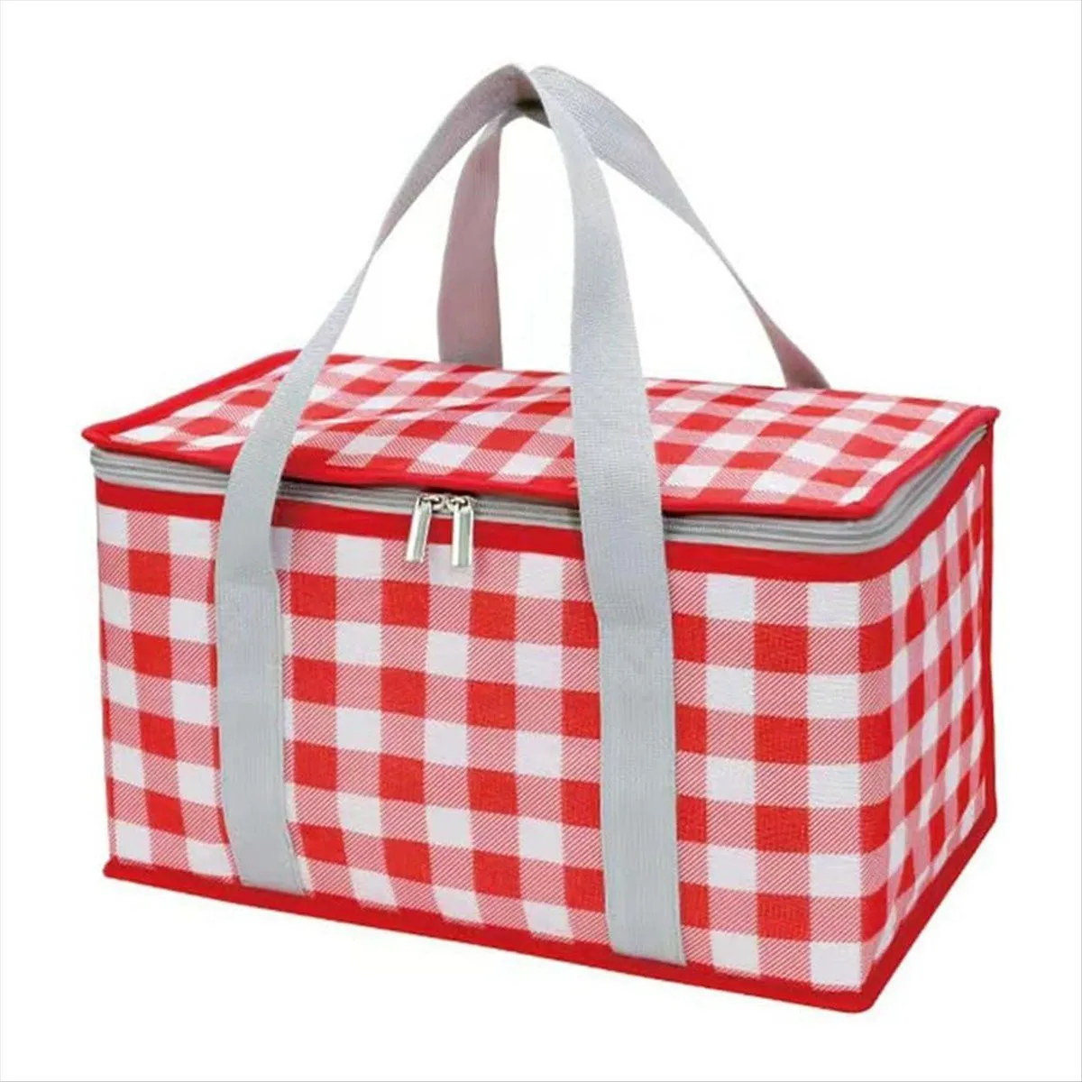 Insulated Bag Picnic Basket Bags Beach Bag Foldable Cooler Bag Red