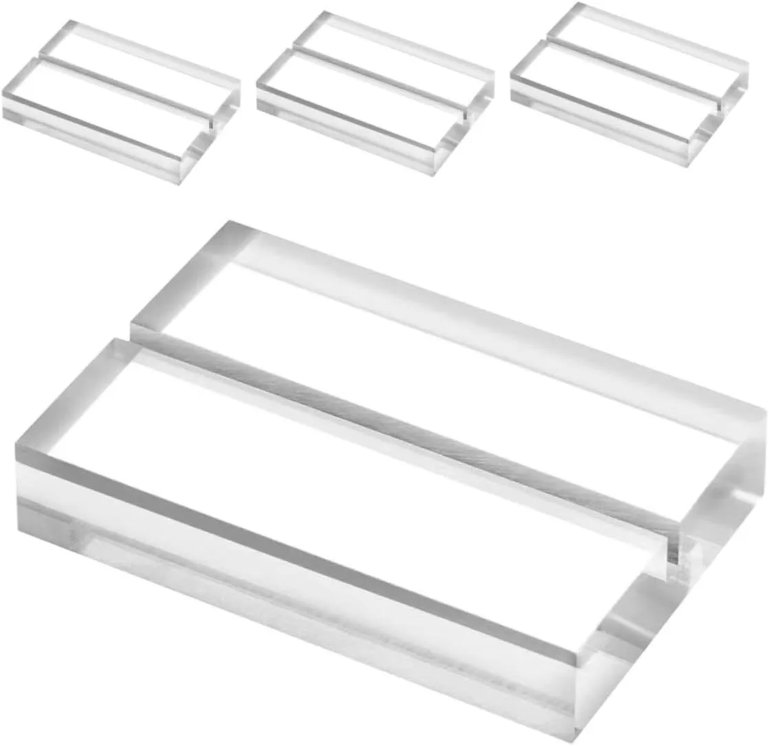 Acrylic Sign Stand Transparent Table Display Holder for Wedding and Events