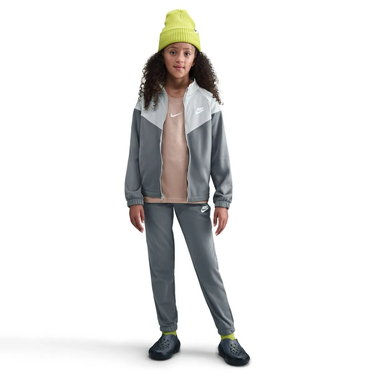 Nike Big Kids' Sportswear Dri-FIT Tracksuit - Smoke Grey/Light Smoke Grey