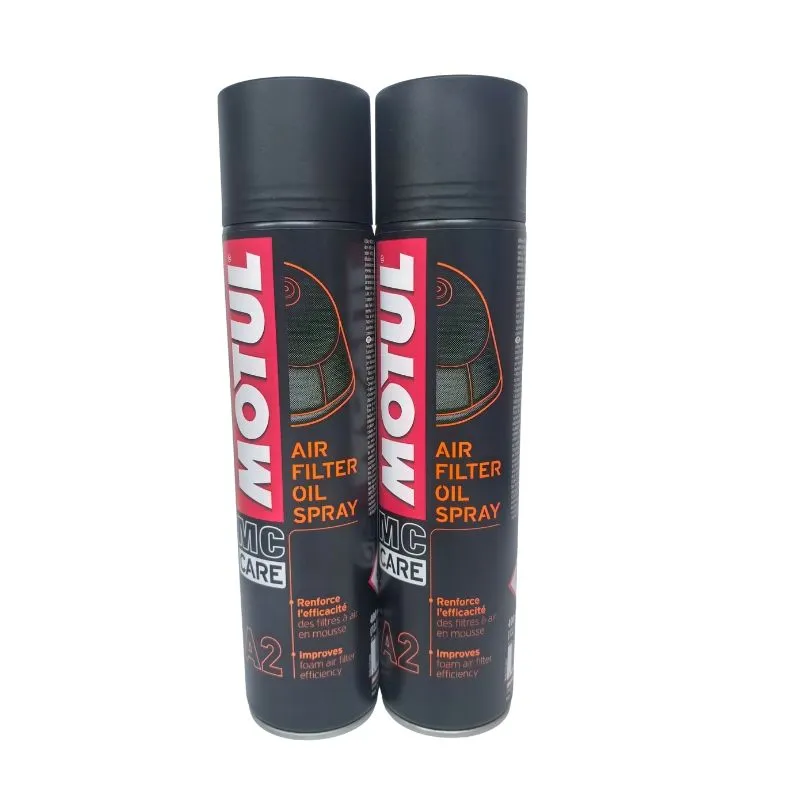 Motul Mc Care A2 Air Filter Oil Spray Bundle