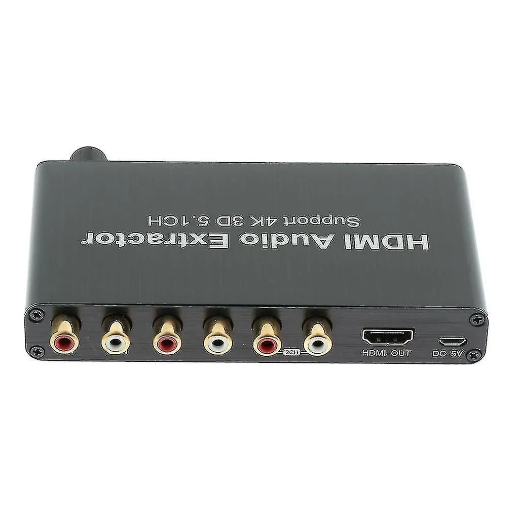 4k 3d 5.1ch Hdmi To Hdmi 3.5mm Coaxial Decoder Audio Extractor Adapter-hy