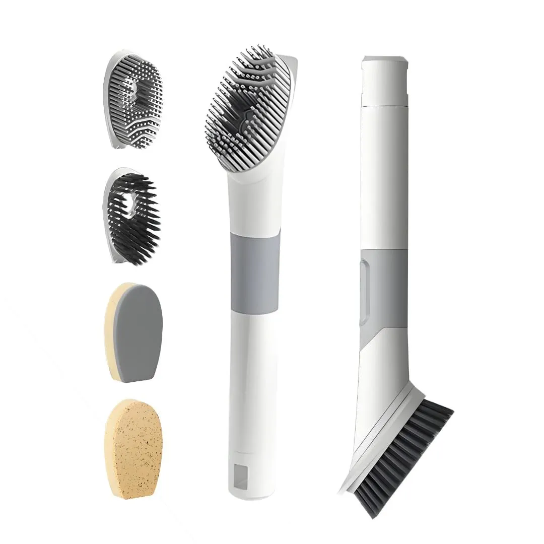 4 in 1 Soap Dispensing Multifunctional Pot and Dish Cleaning Brush