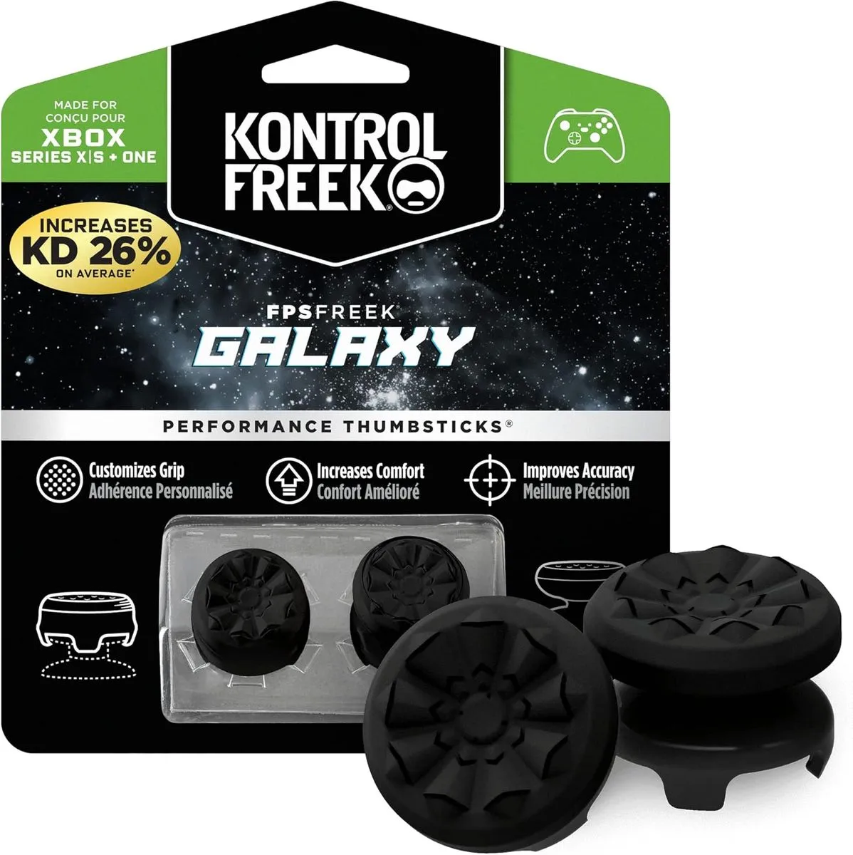KontrolFreek FPS Freek Galaxy Performance Thumbsticks - Xbox One & X Series - Black