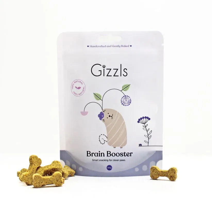 Gizzls - Brain Booster Dog Biscuits 100g