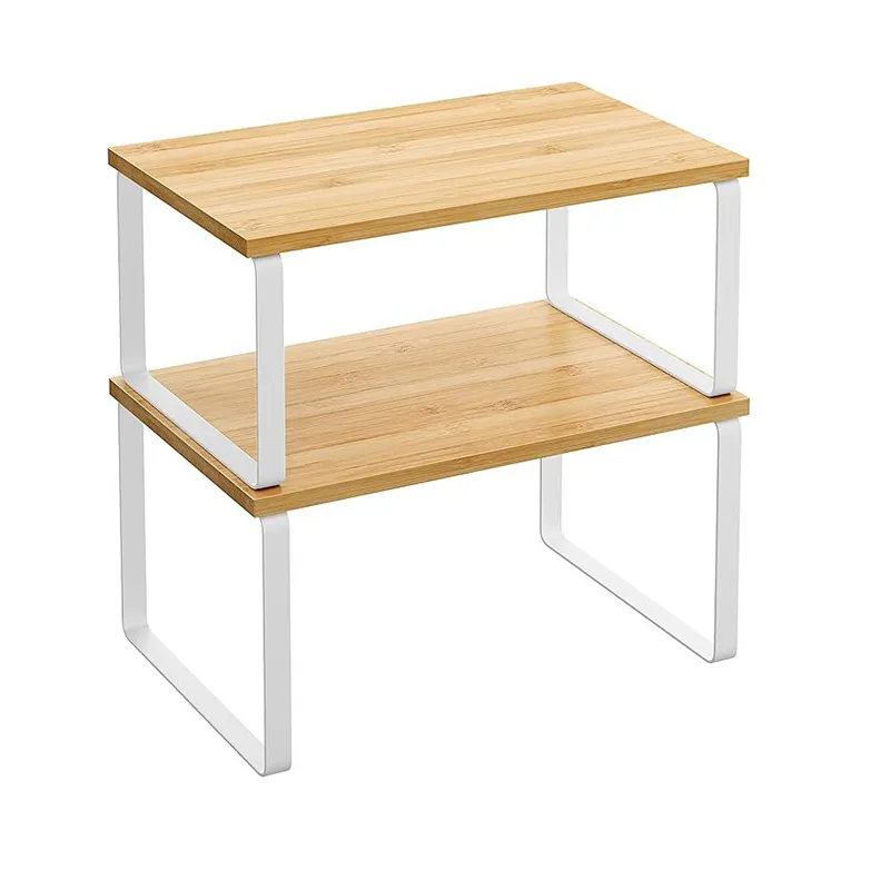 Stackable Kitchen Organiser Shelf | Cabinet & Counter Storage Rack