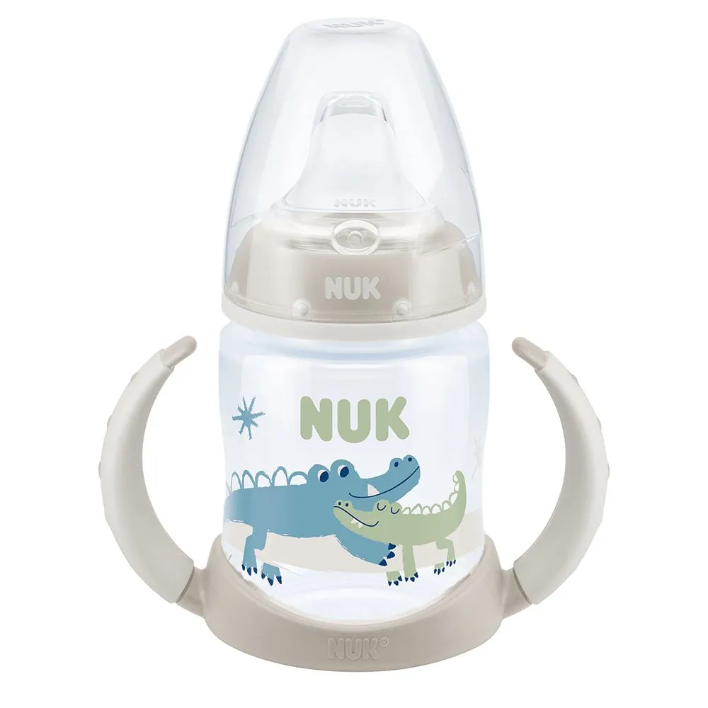 NUK 6-18 Months Non-spill Learner Bottle 150ML - Crocodile