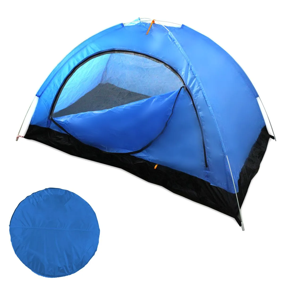 200x120cm 1 Person UV & Waterproof Resistant Dome Pop Up Tent - Blue