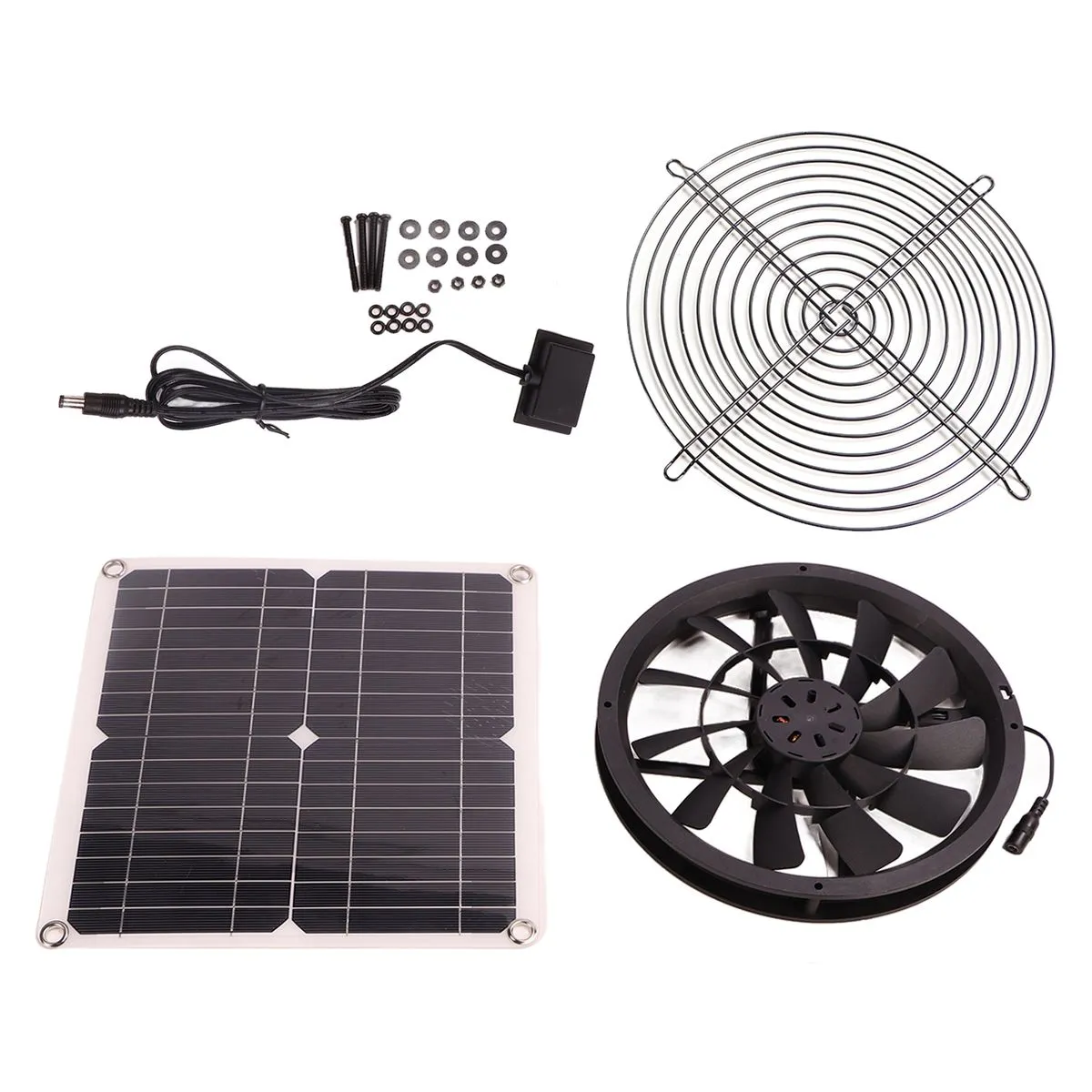 Solar Exhaust Fan 12W for Workshop Pet House