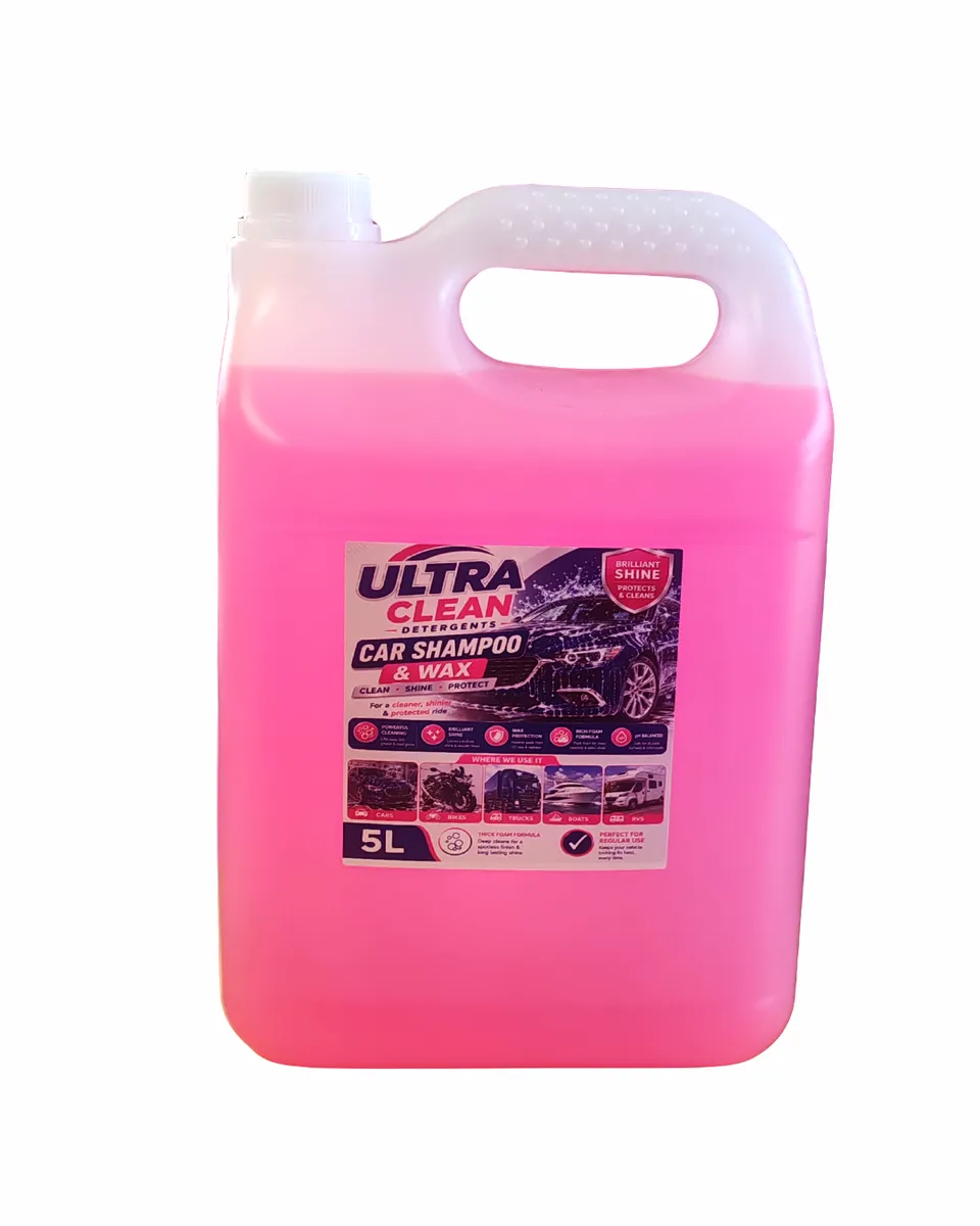 Ultra Clean High Foam Concentrate 2-In-1 Car Shampoo and Wax - 5 L