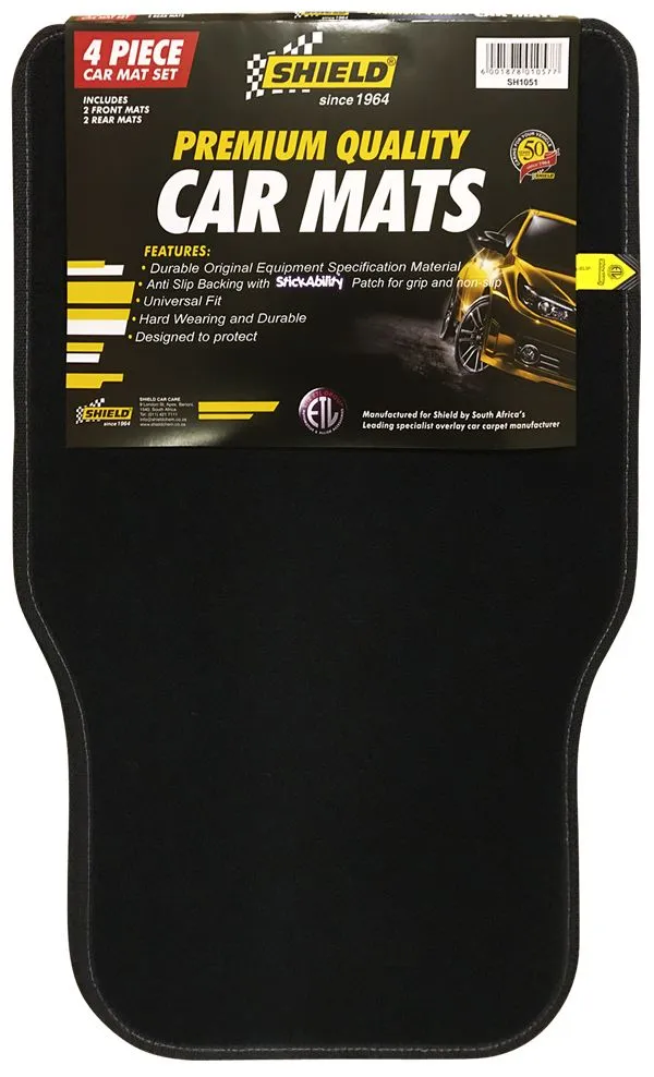 Shield - Promotion Black Standard Car Mat - 4 Piece
