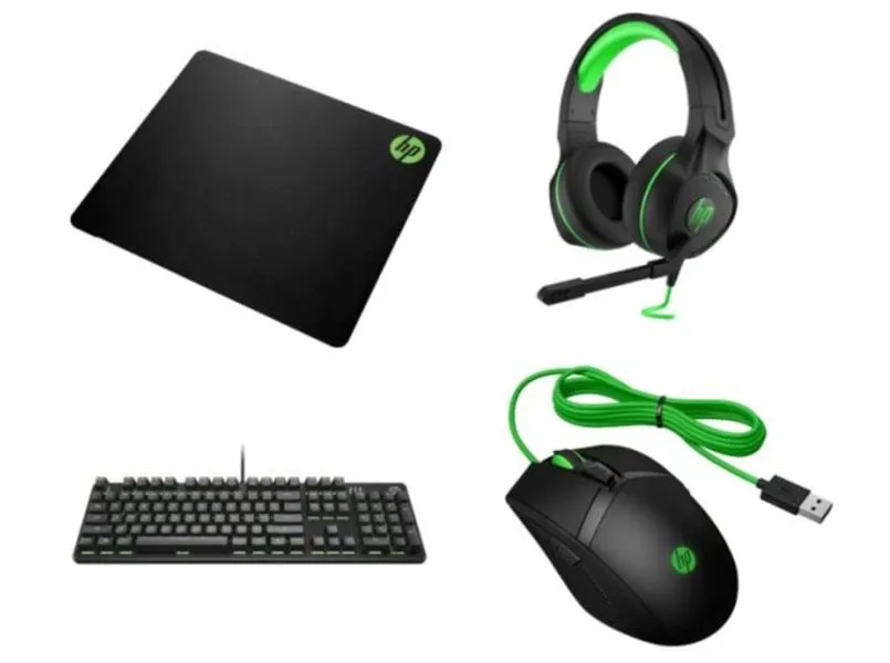 HP Pavilion 4 in 1 Gaming Combo - Keyboard, Headset, Mouse & Pad - Black