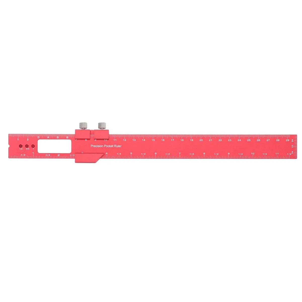 Pocket Slide Ruler 12Inch Aluminium for DIY