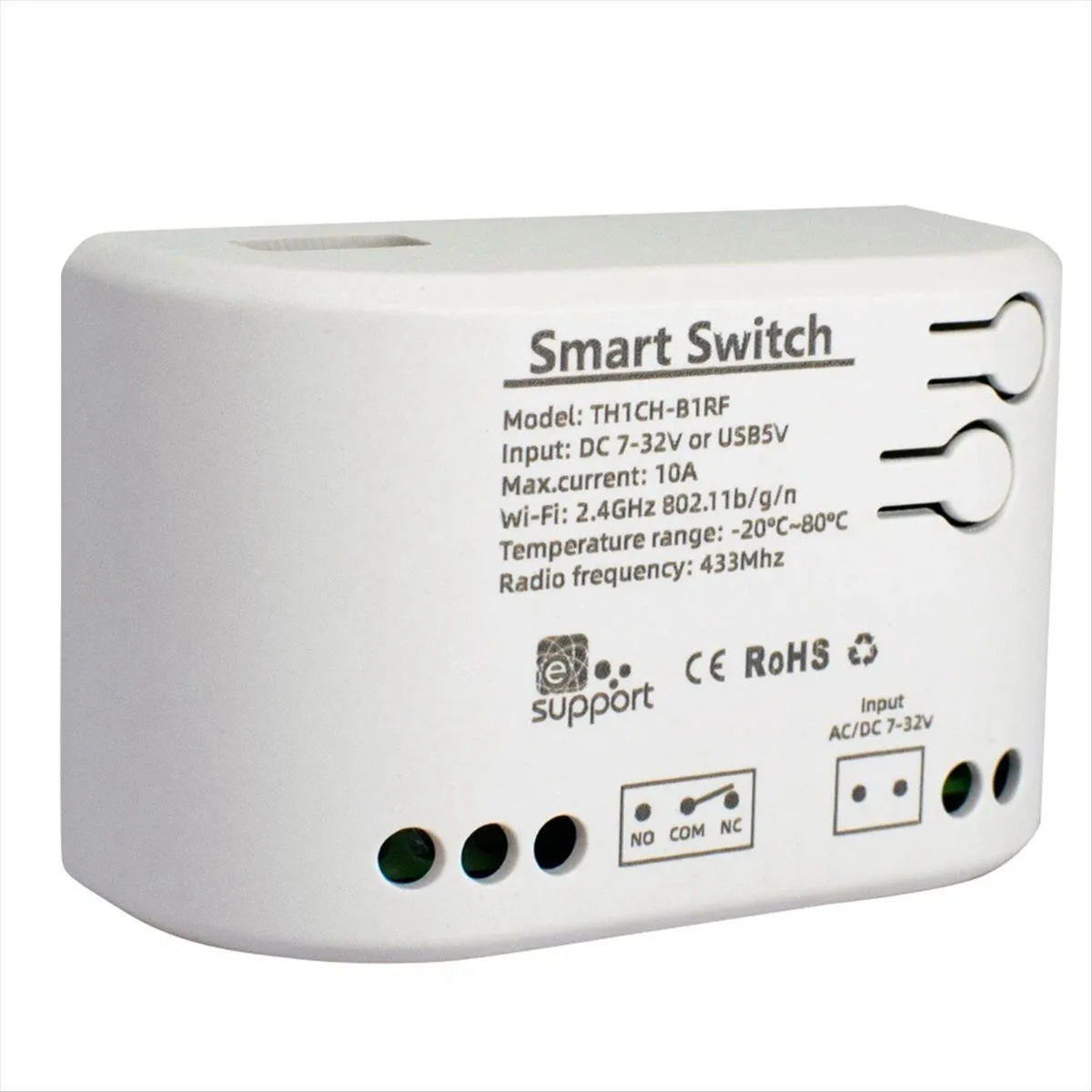 10A Monitoring Thermostat 1CH Wifi Relay Module DC 7-32V