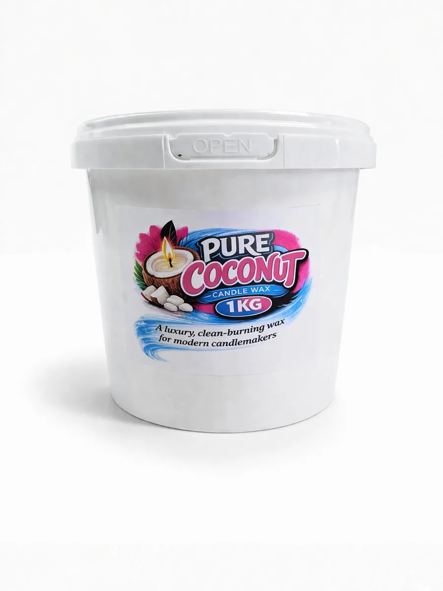 Pure Coconut Candle Wax - 1kg White 