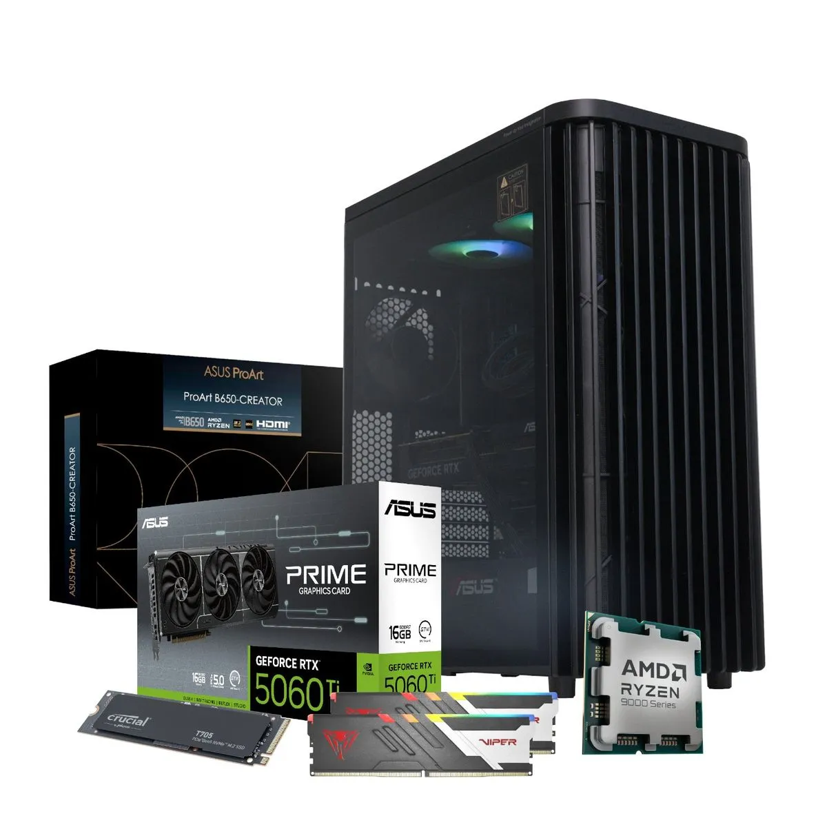 PCBuilder Ryzen 7 9700X MONET Windows 11 Creator PC