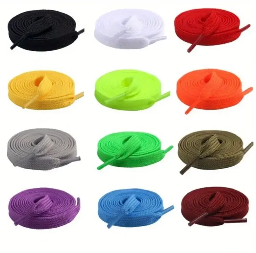 Flat Shoe Laces For Sneakers, 120 cm , By John Frank Apparel - 12 x Pairs