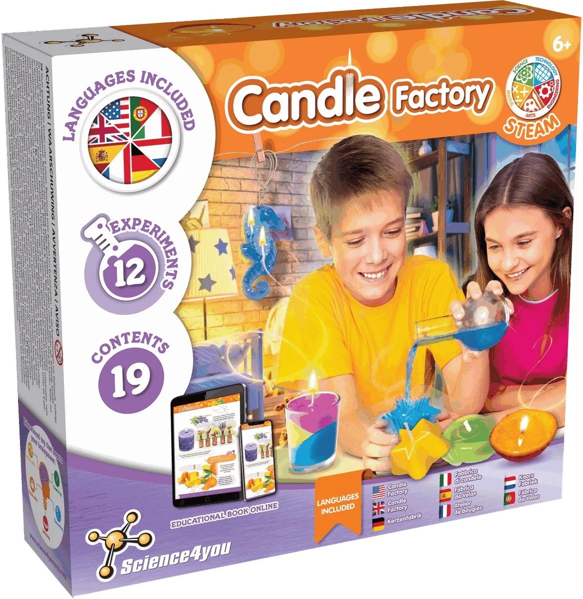 Science4you - Candle Factory Kit - Fun & Educational STEM Science Toy